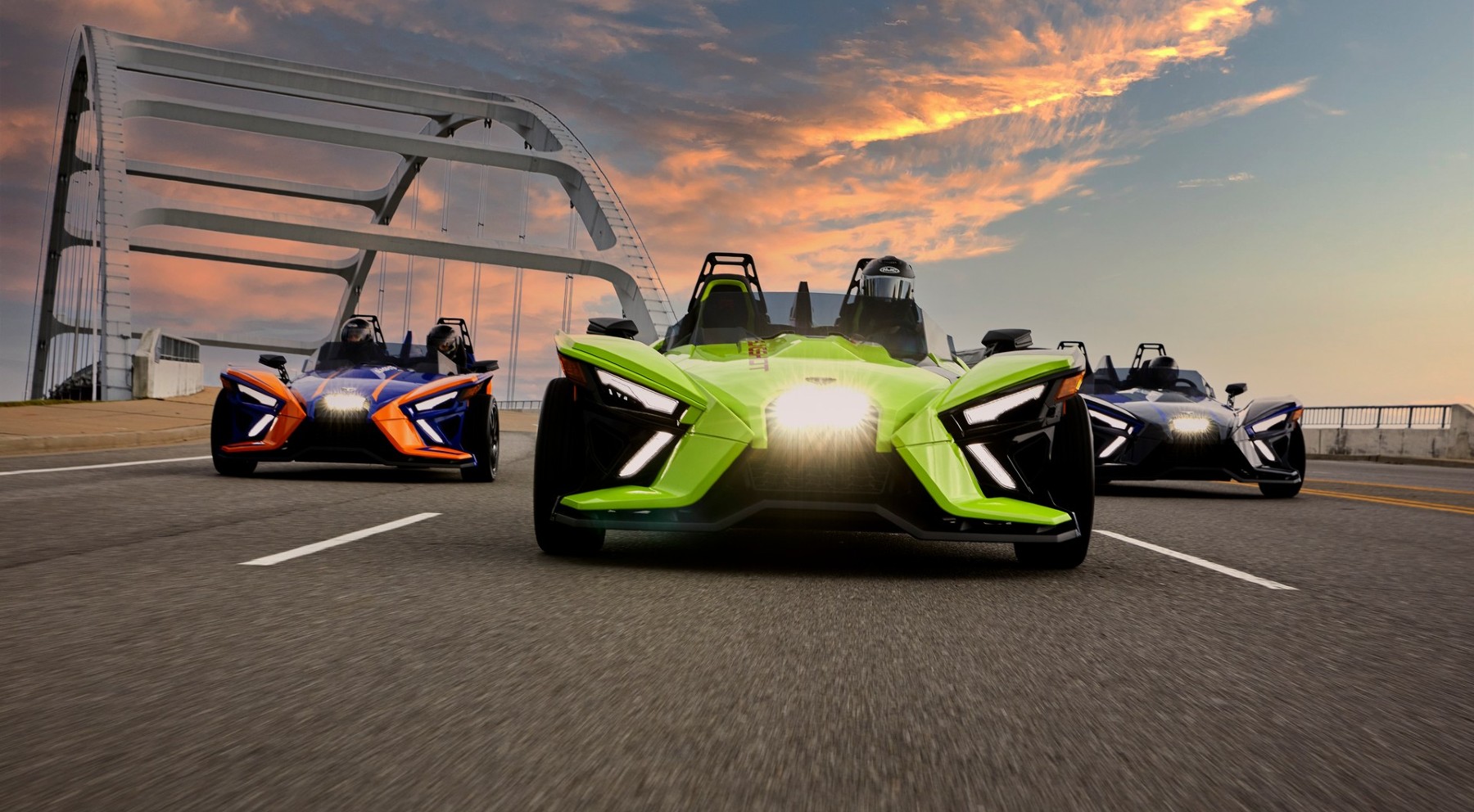 Green Polaris Slingshot - CityWide Slingshots